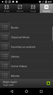 music player for android android App screenshot 1